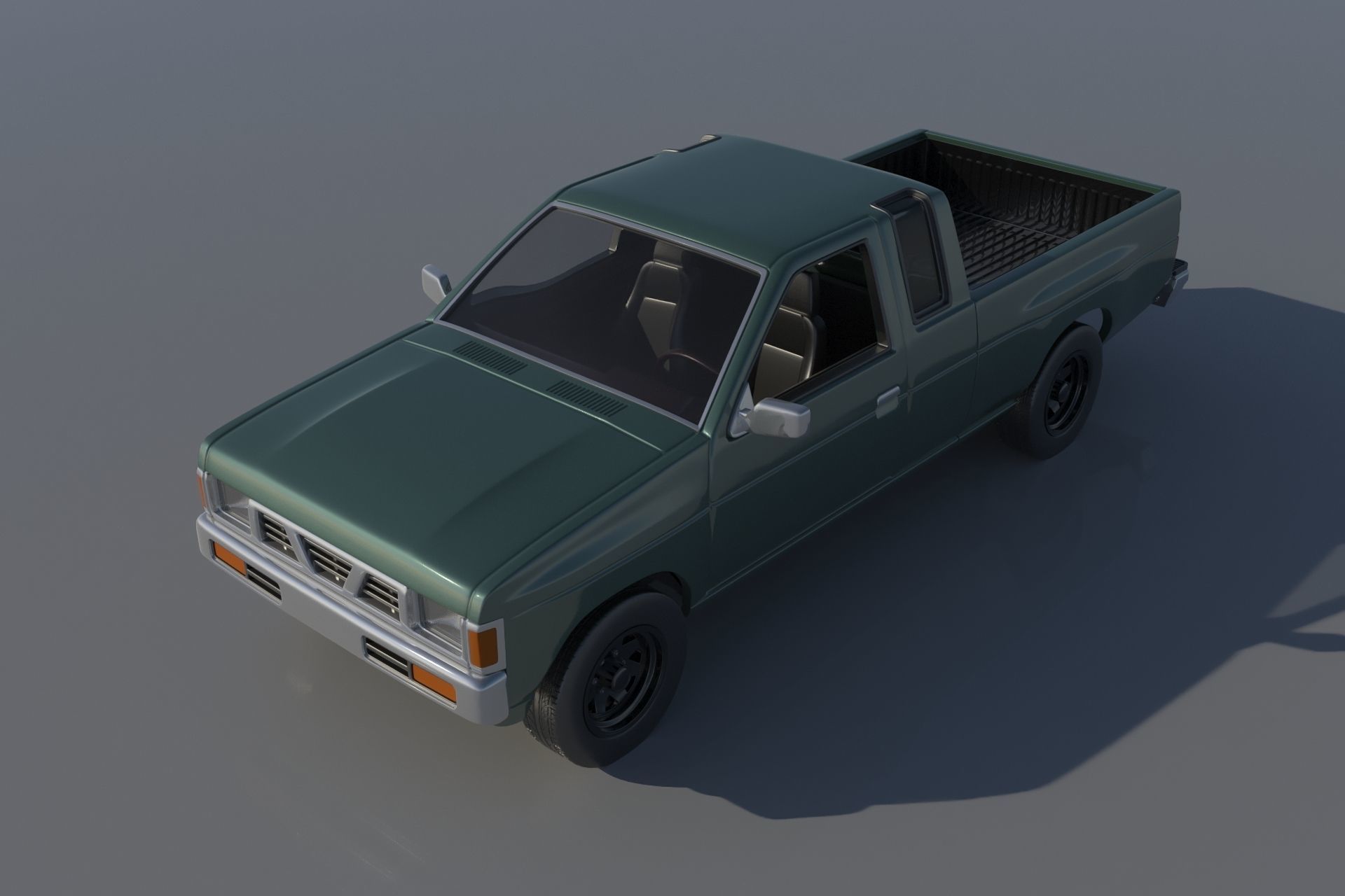 Nissan Hardbody D21 Extended Cab 1994 3D print model_10