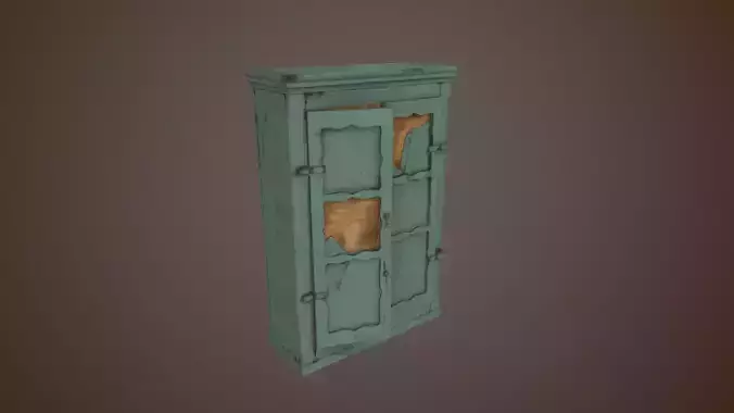 Old Wardrobe - PBR Low-poly Model