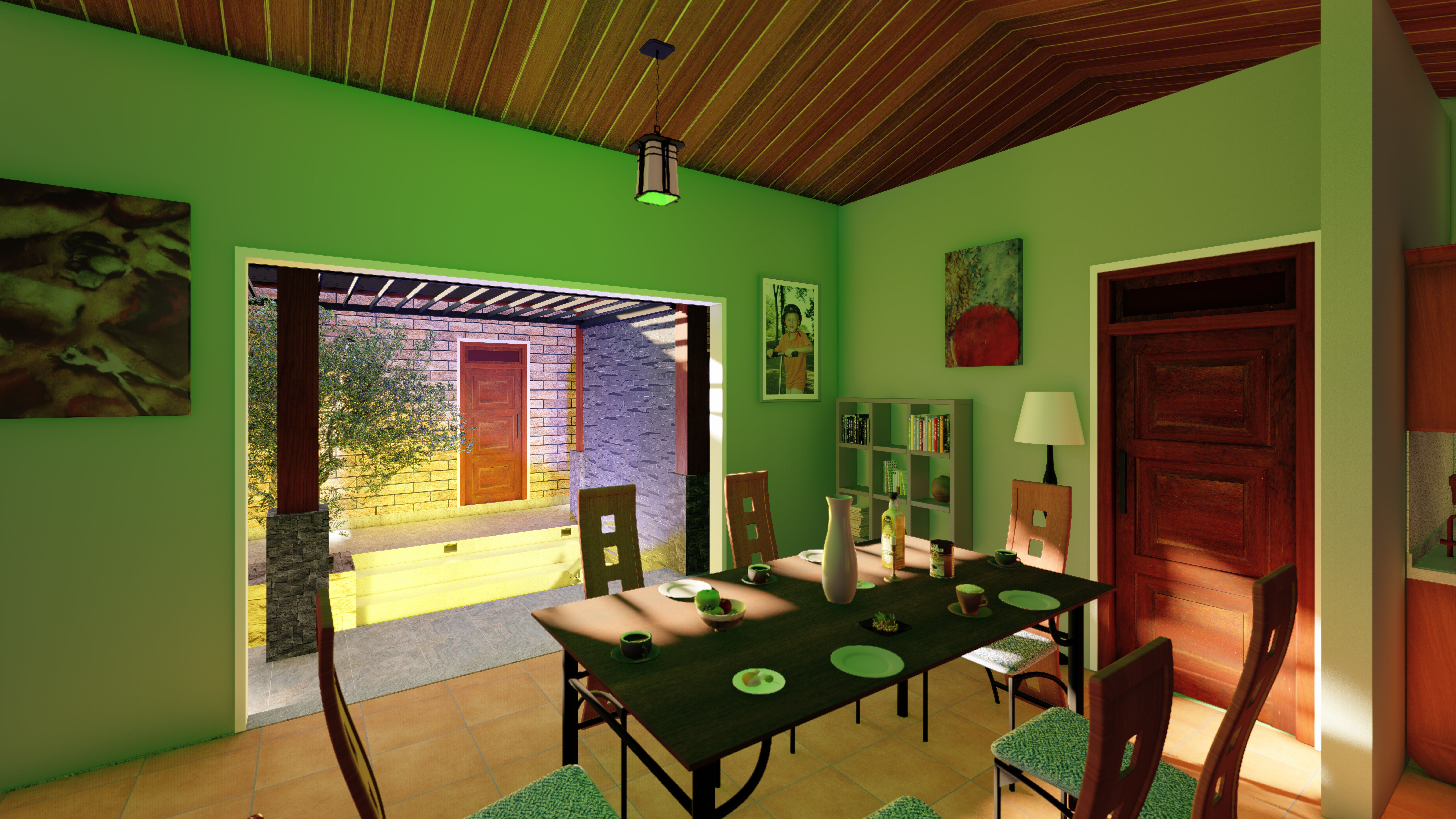 Modern Home - Walauwa 3D model_4