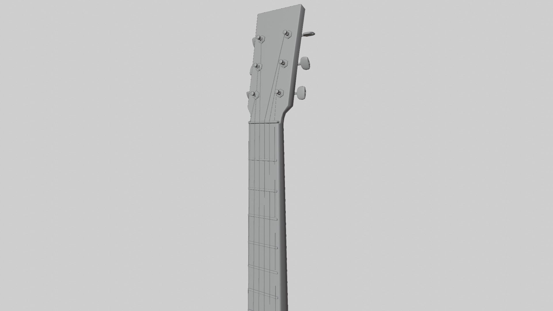 Acoustic Guitar 3D model_12