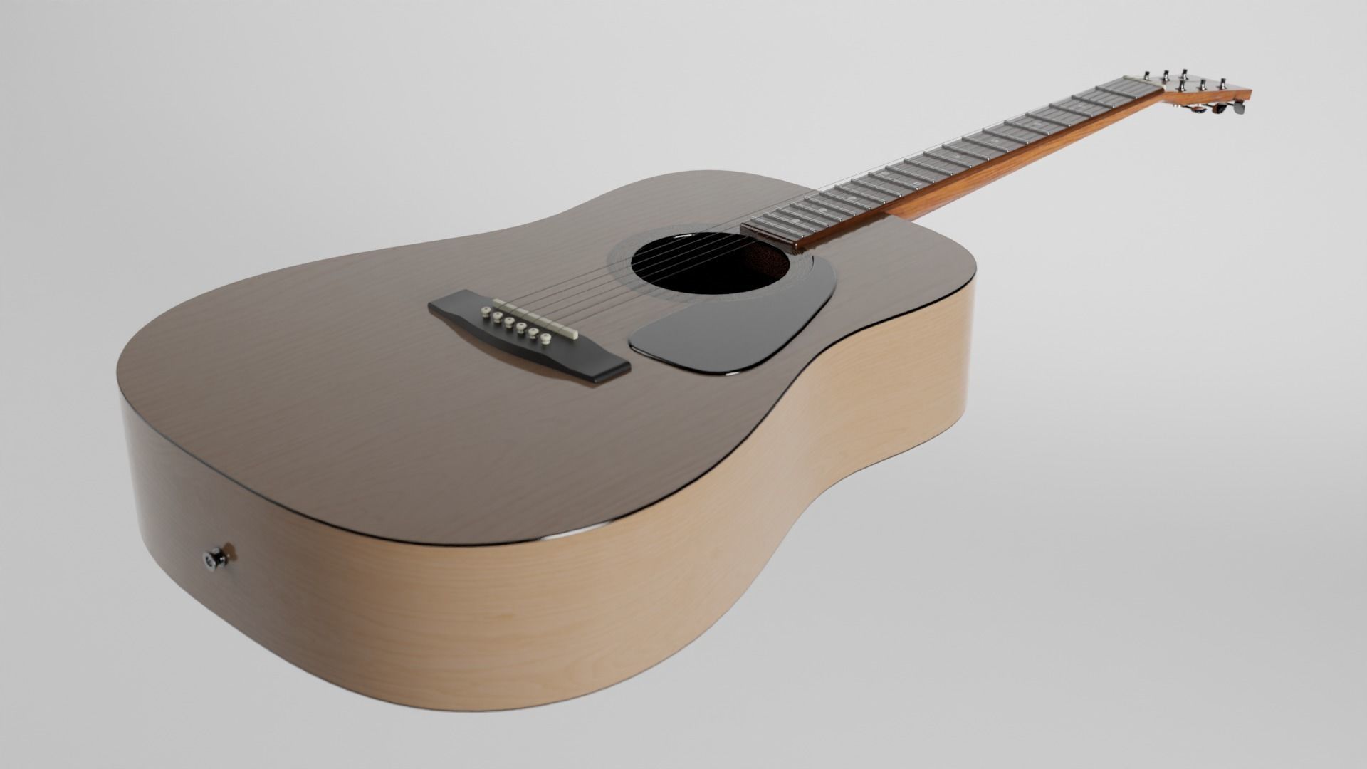 Acoustic Guitar 3D model_1