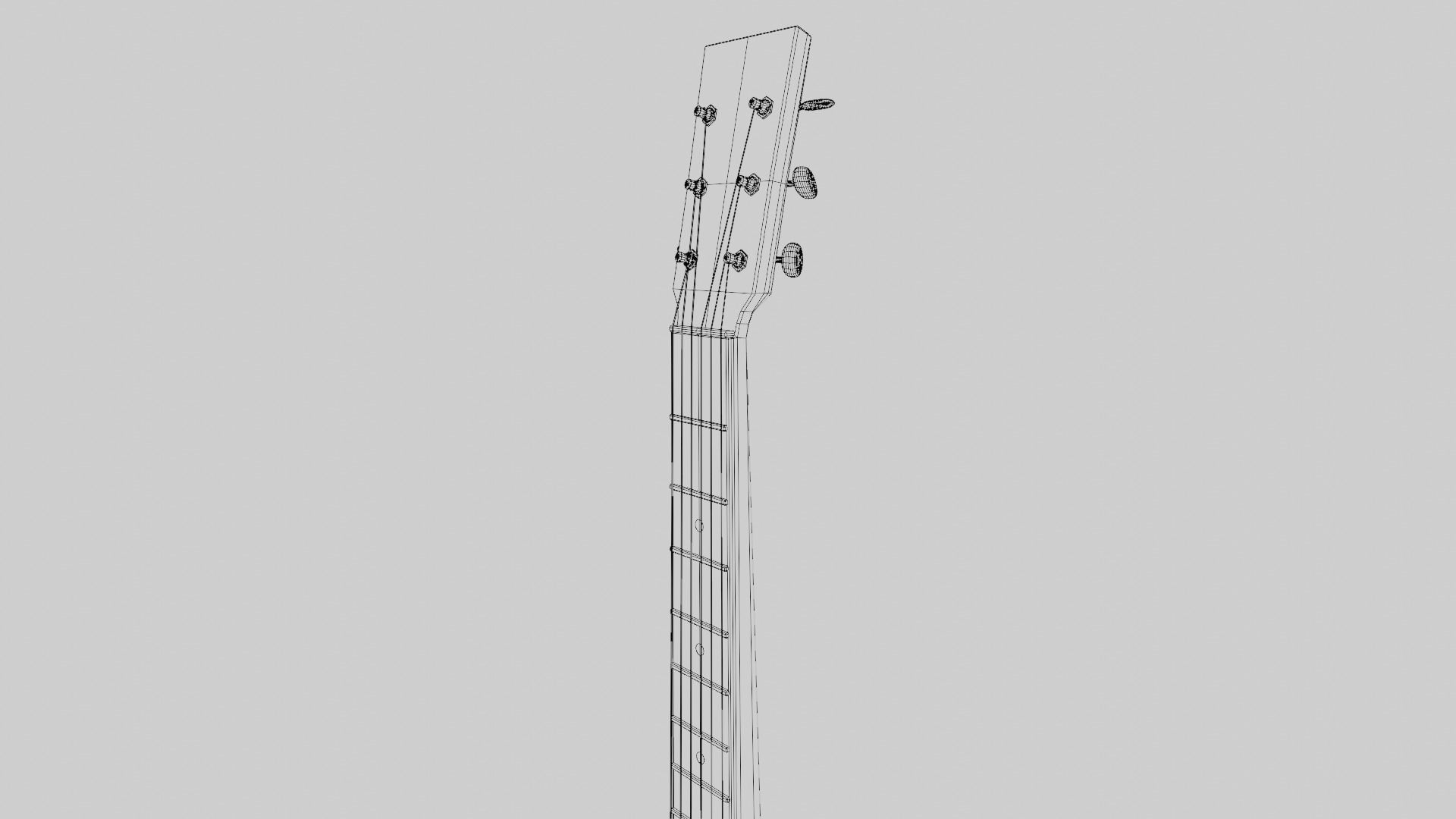 Acoustic Guitar 3D model_18