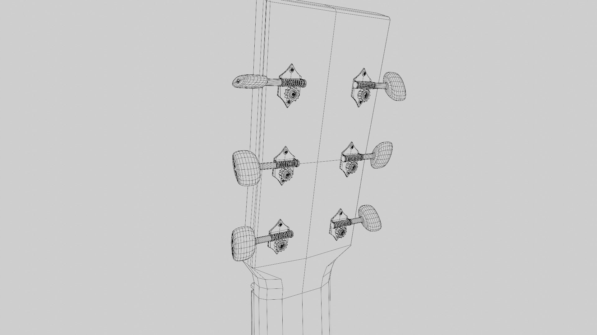 Acoustic Guitar 3D model_19