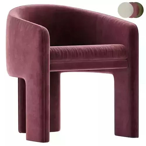 Milo Baughman Armchair velvet