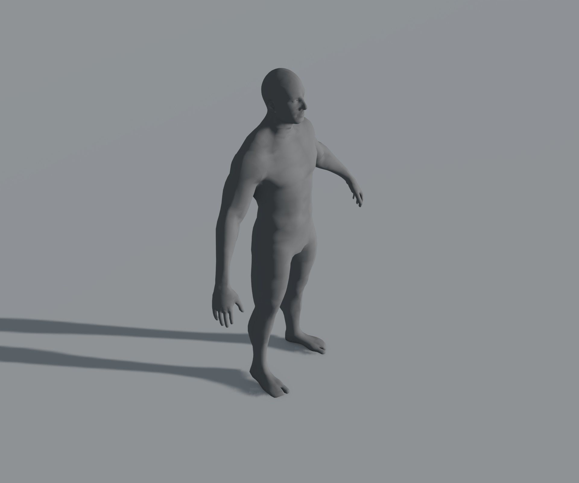Male Female Body Base Mesh 28 Animations 3D Model 5k Polygons Low-poly 3D model_36