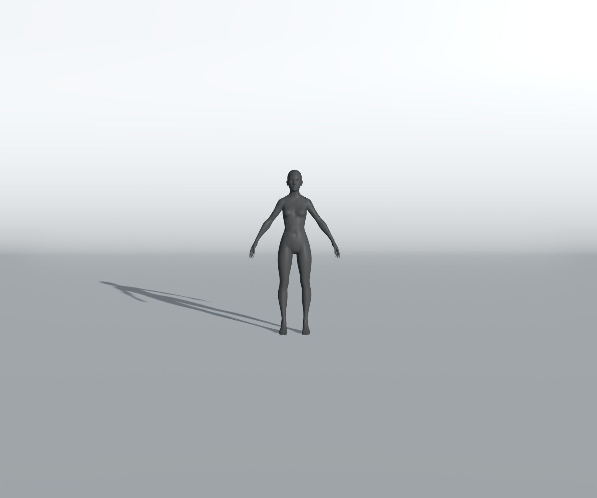 Male Female Body Base Mesh 28 Animations 3D Model 5k Polygons Low-poly 3D model_21