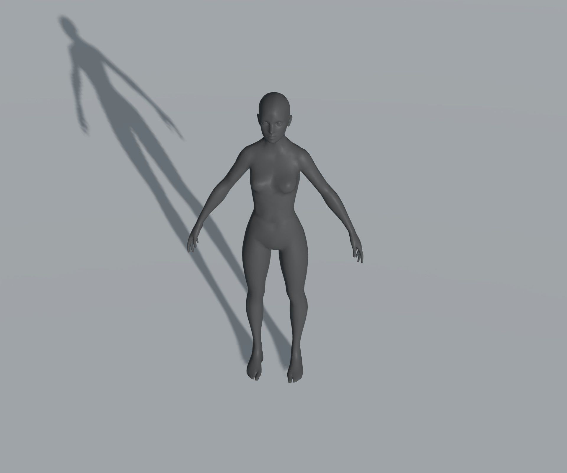 Male Female Body Base Mesh 28 Animations 3D Model 5k Polygons Low-poly 3D model_17