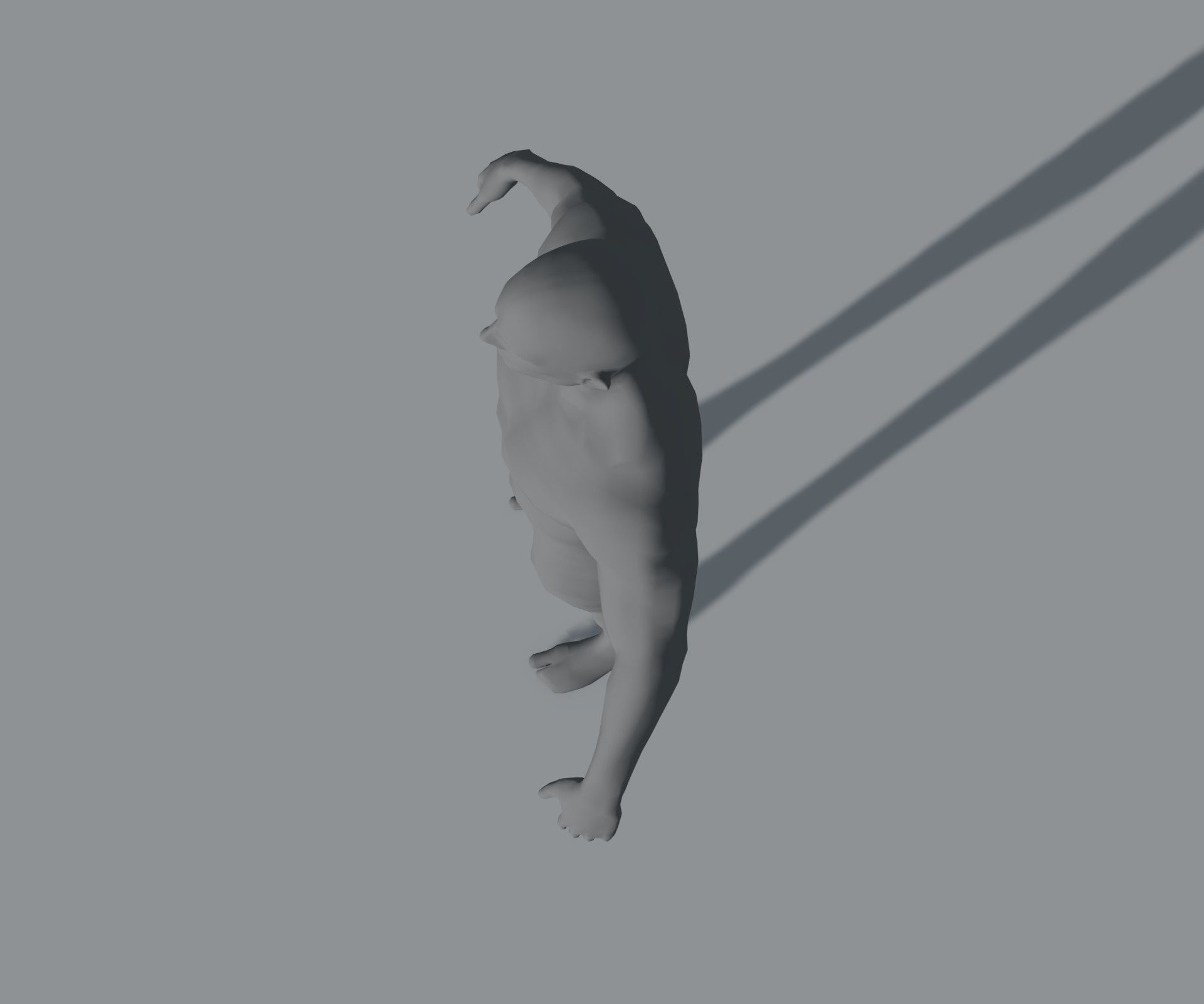 Male Female Body Base Mesh 28 Animations 3D Model 5k Polygons Low-poly 3D model_35