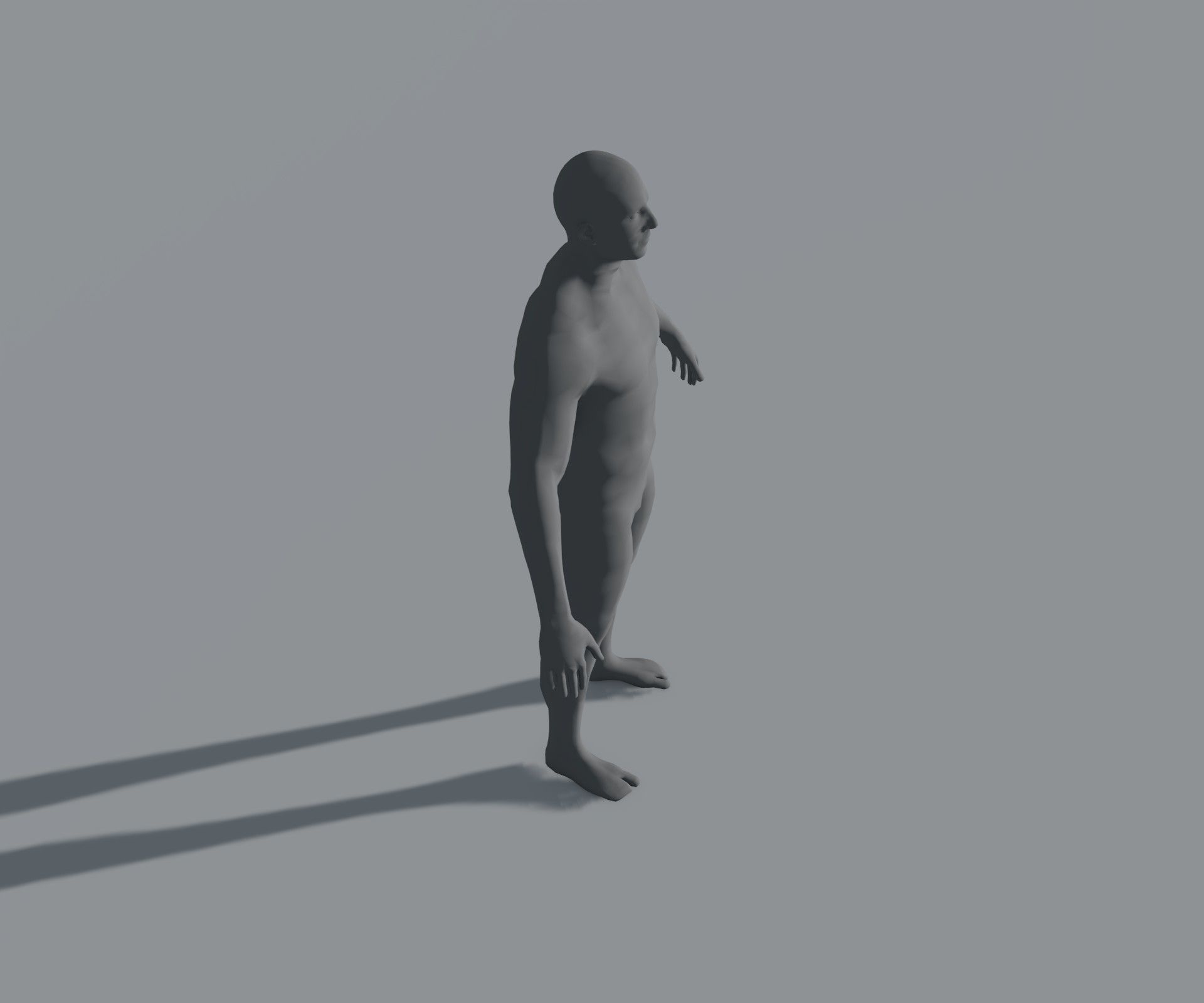 Male Female Body Base Mesh 28 Animations 3D Model 5k Polygons Low-poly 3D model_38