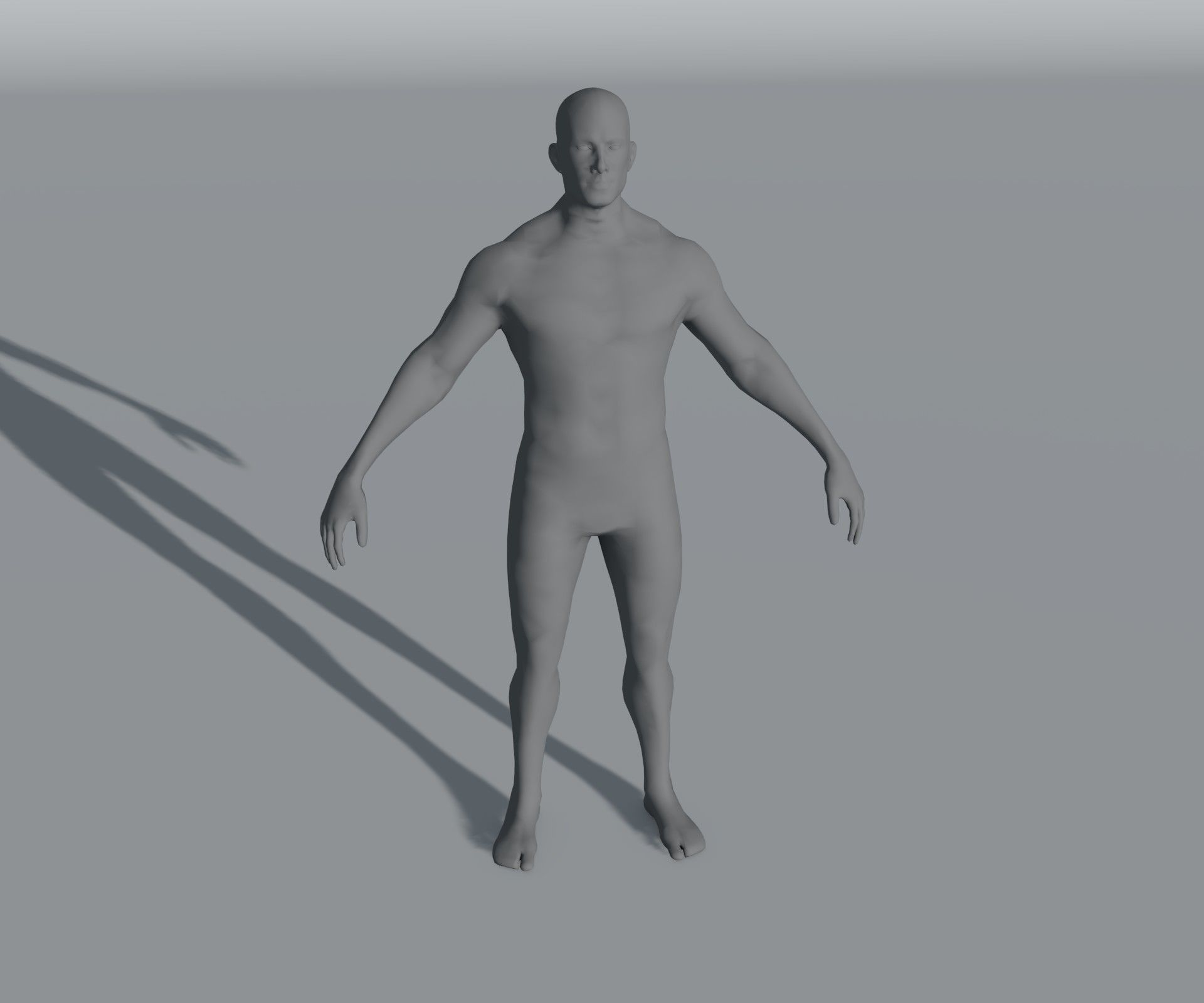 Male Female Body Base Mesh 28 Animations 3D Model 5k Polygons Low-poly 3D model_25