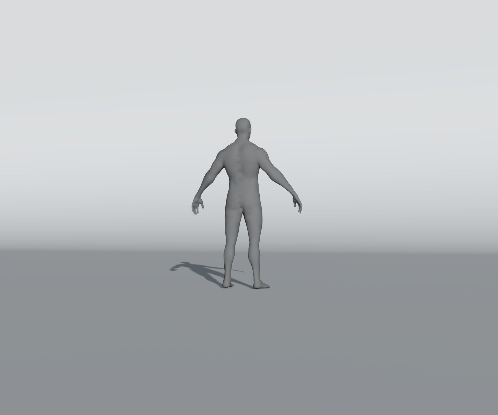 Male Female Body Base Mesh 28 Animations 3D Model 5k Polygons Low-poly 3D model_33