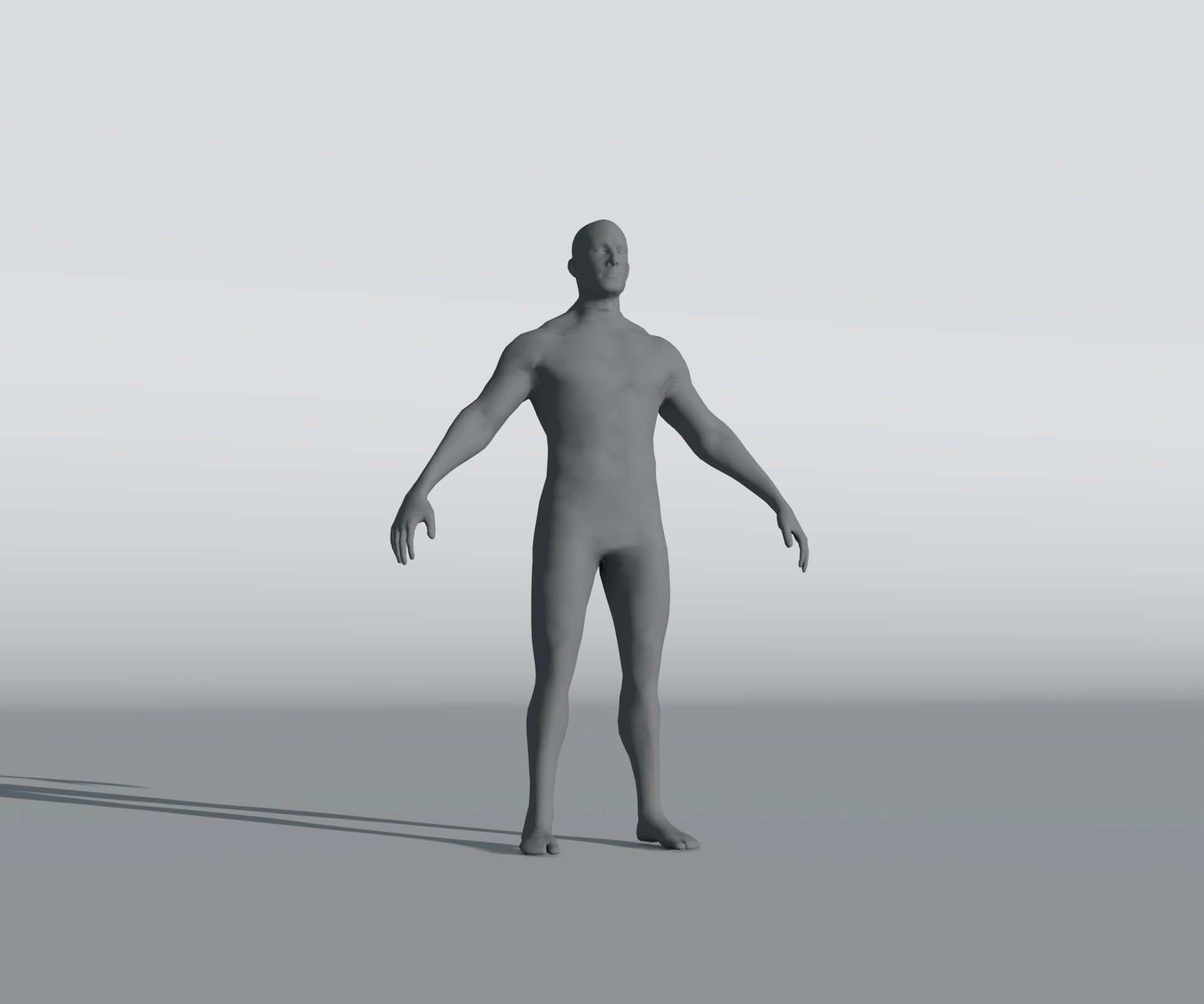 Male Female Body Base Mesh 28 Animations 3D Model 5k Polygons Low-poly 3D model_30