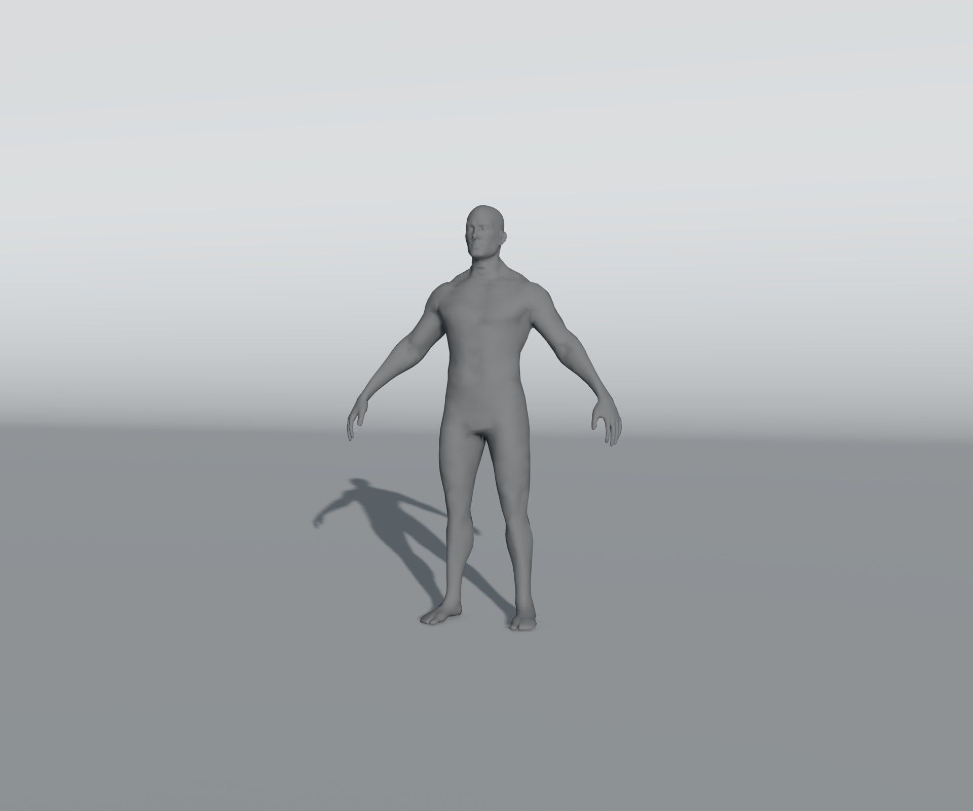 Male Female Body Base Mesh 28 Animations 3D Model 5k Polygons Low-poly 3D model_42