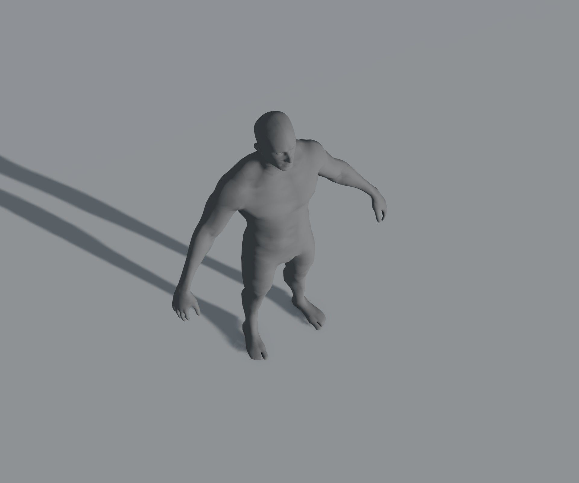 Male Female Body Base Mesh 28 Animations 3D Model 5k Polygons Low-poly 3D model_40