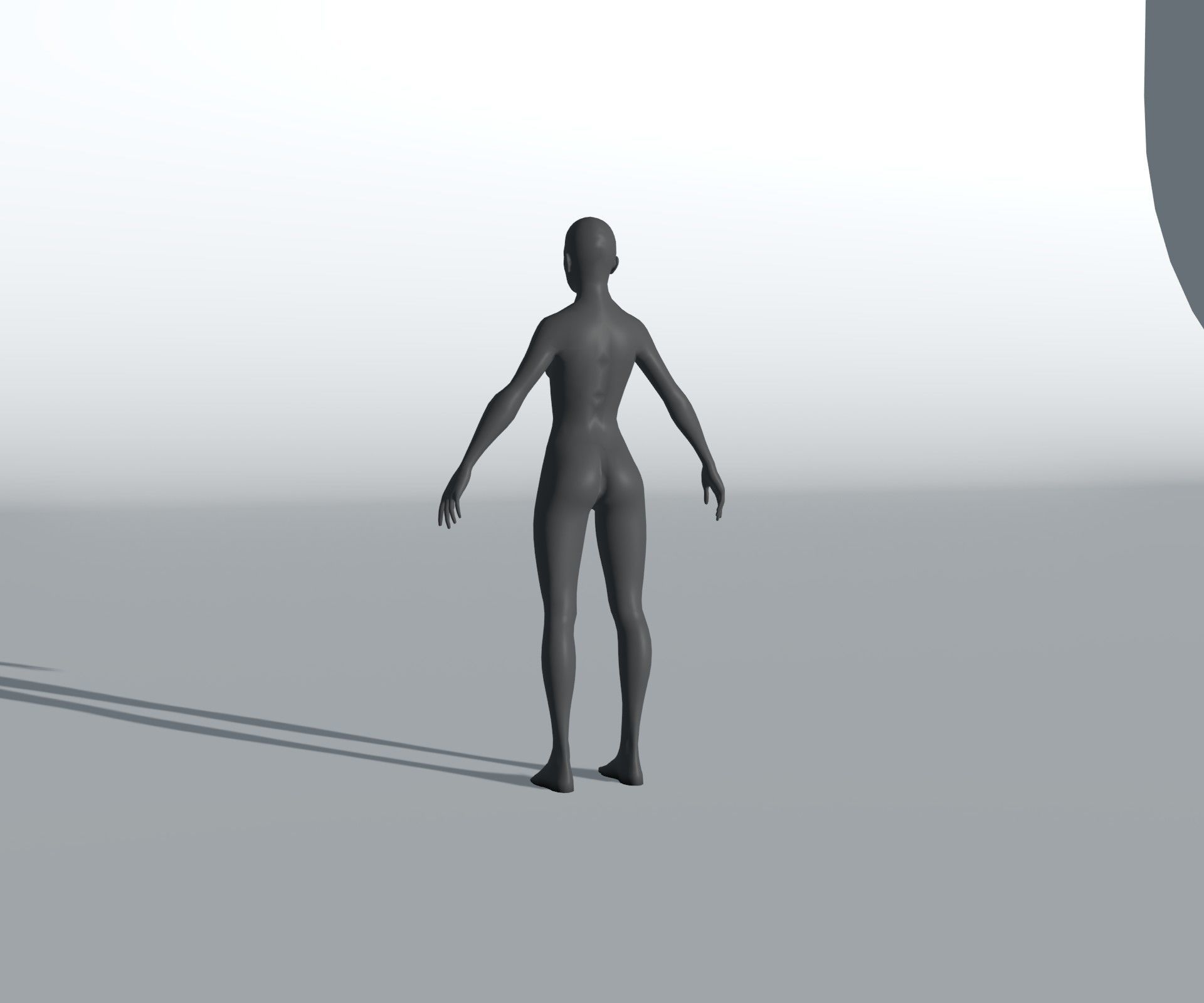 Male Female Body Base Mesh 28 Animations 3D Model 5k Polygons Low-poly 3D model_13