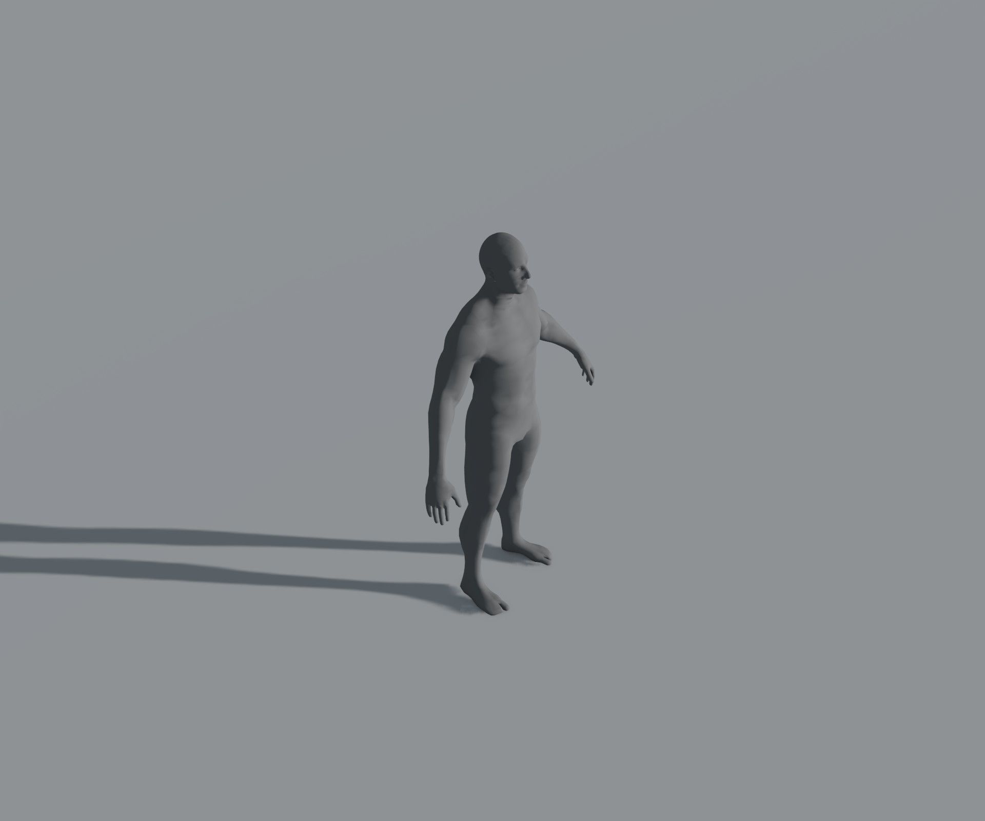 Male Female Body Base Mesh 28 Animations 3D Model 5k Polygons Low-poly 3D model_43