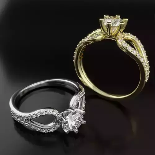 Jewelry Ring C 3dm stl renders 3D print model