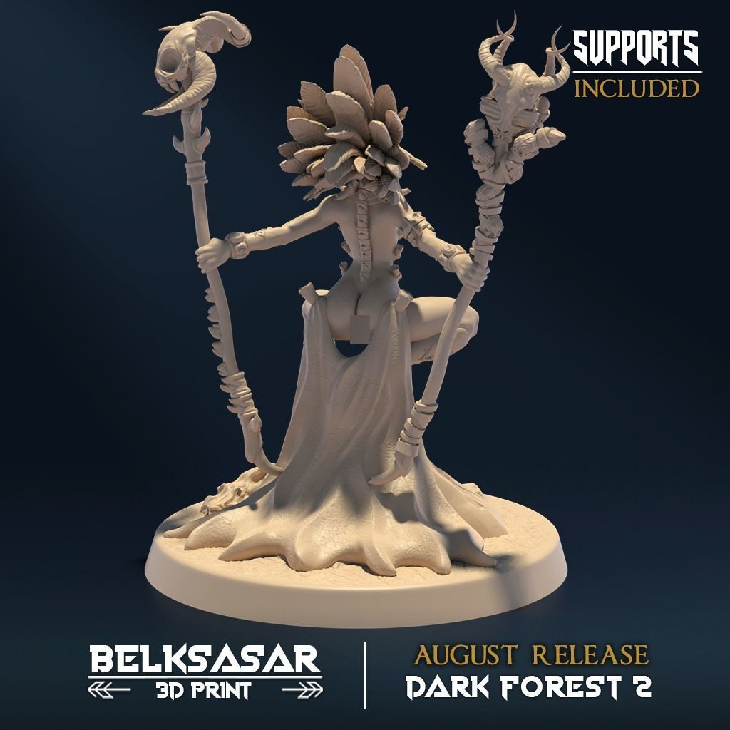 Deepkeeper Shaman Nude B 3D print model_2
