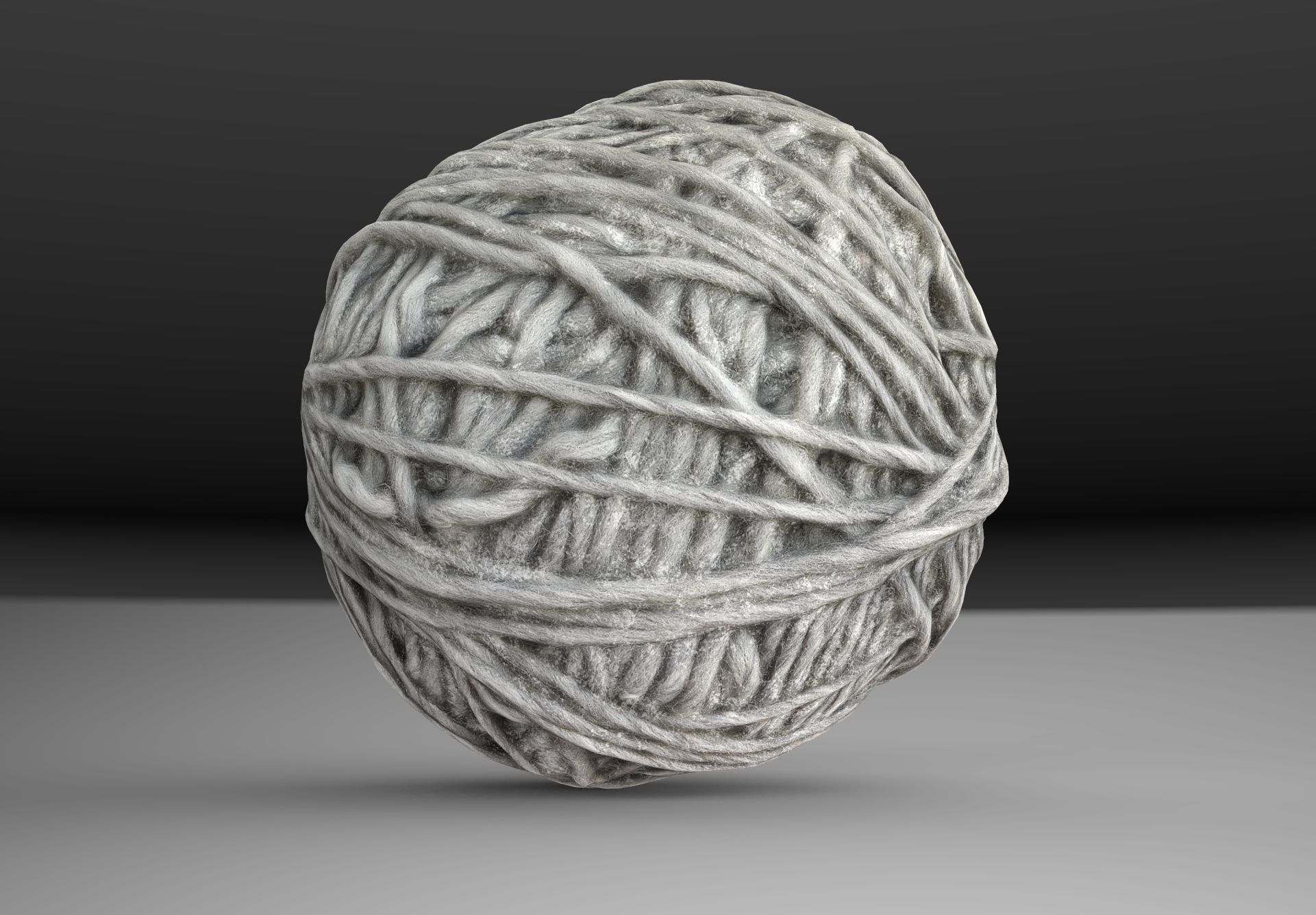 A ball of thread Low-poly 3D model_5