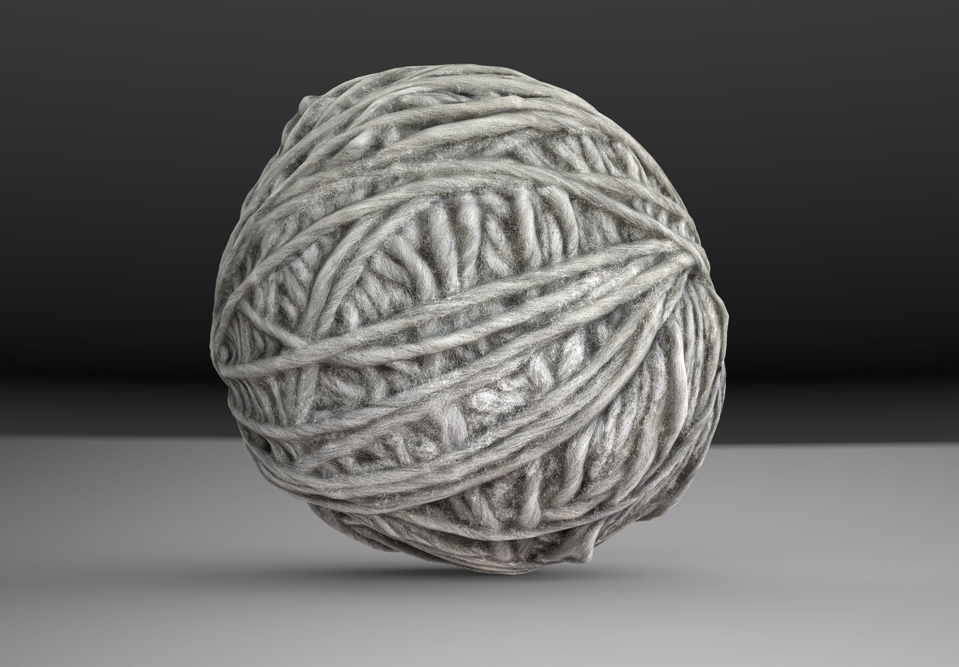 A ball of thread Low-poly 3D model_2