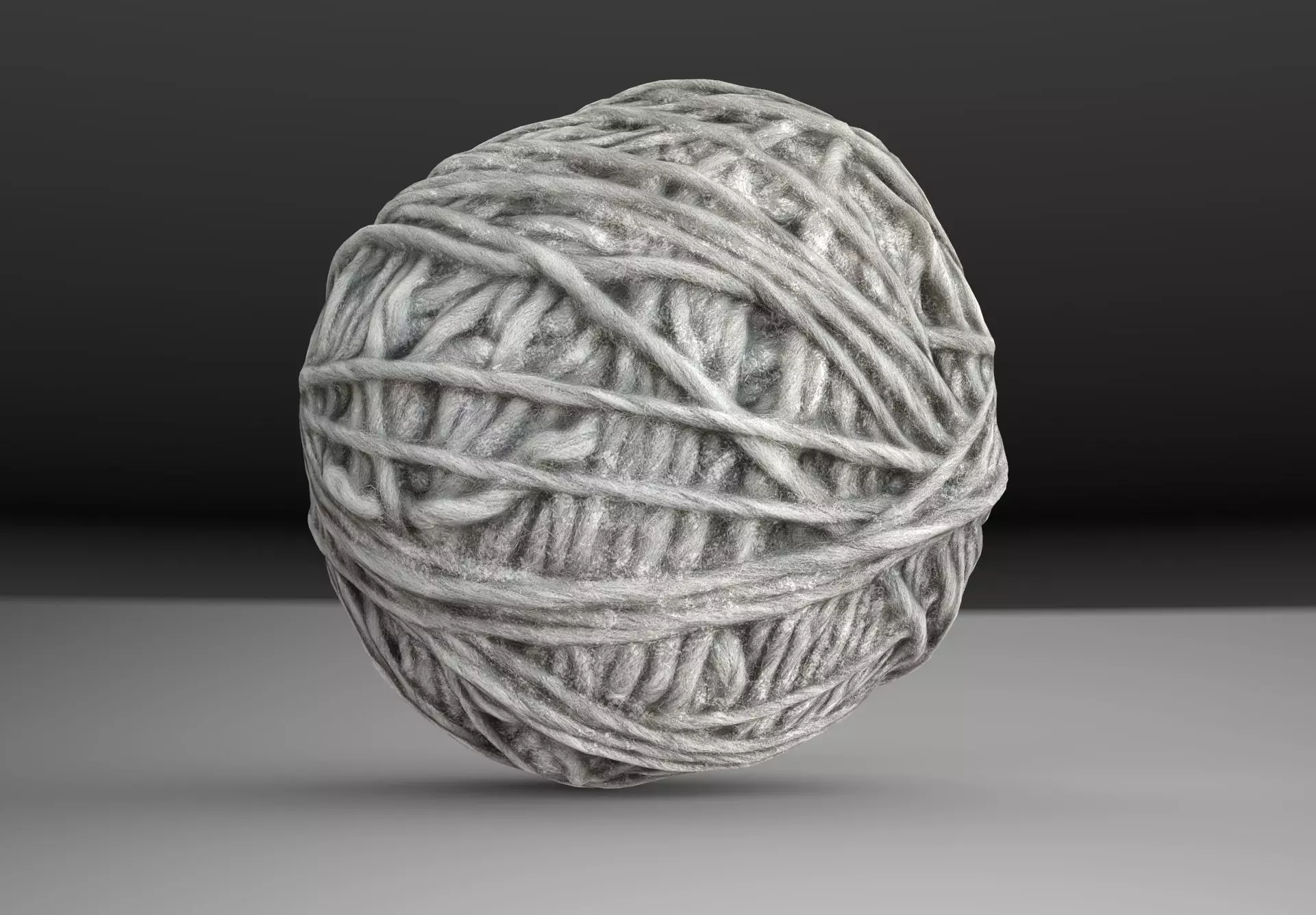 A ball of thread Low-poly 3D model_0