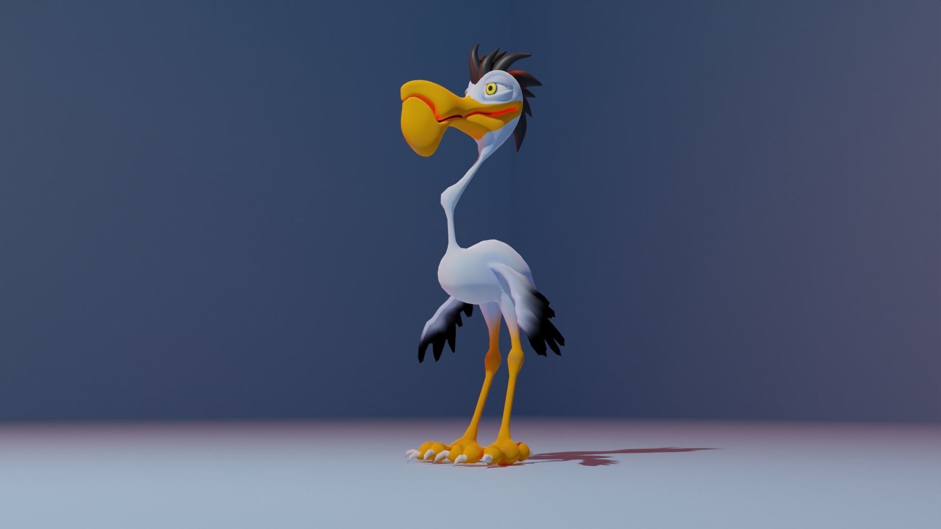 Character - Bird 3D model_6