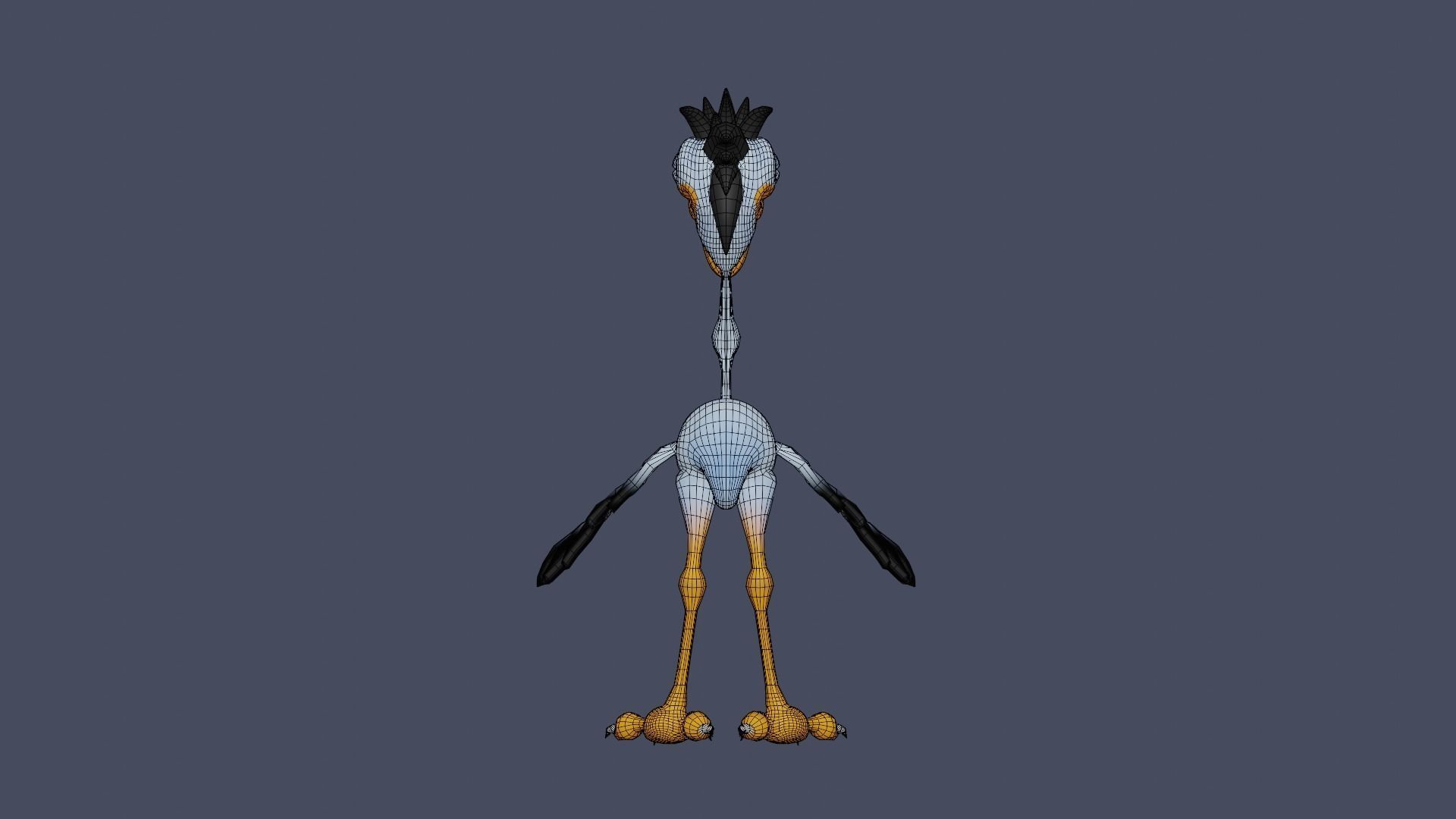 Character - Bird 3D model_11