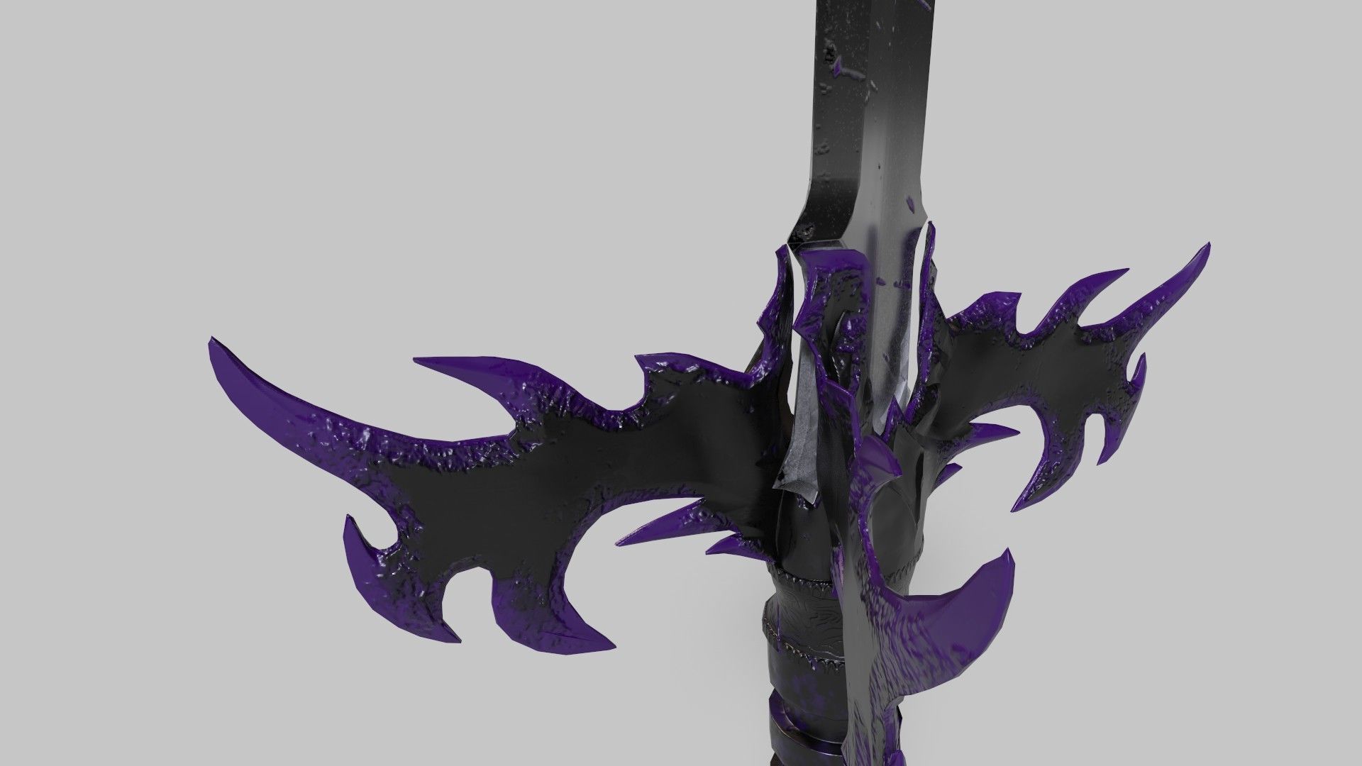 Game-ready Fantasy Magic Sword Low-poly 3D model_2
