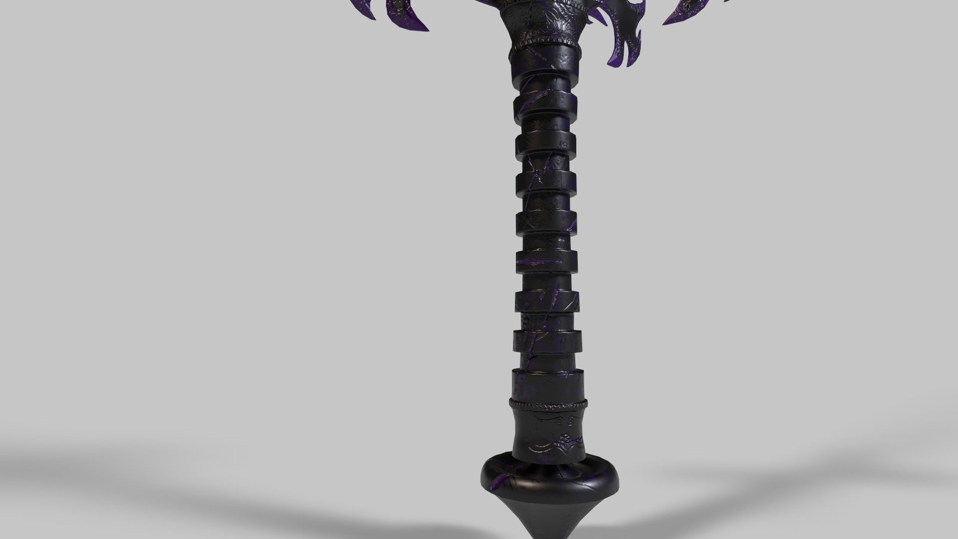 Game-ready Fantasy Magic Sword Low-poly 3D model_7
