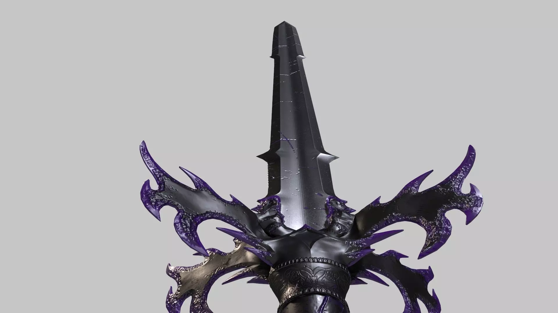 Game-ready Fantasy Magic Sword Low-poly 3D model_0