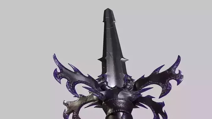 Game-ready Fantasy Magic Sword