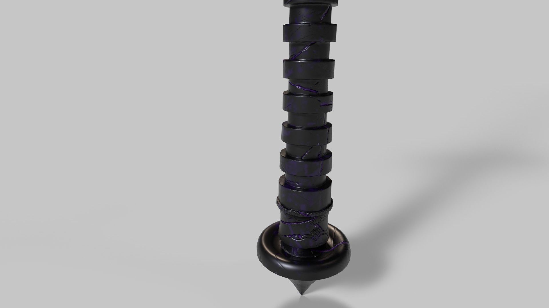 Game-ready Fantasy Magic Sword Low-poly 3D model_10