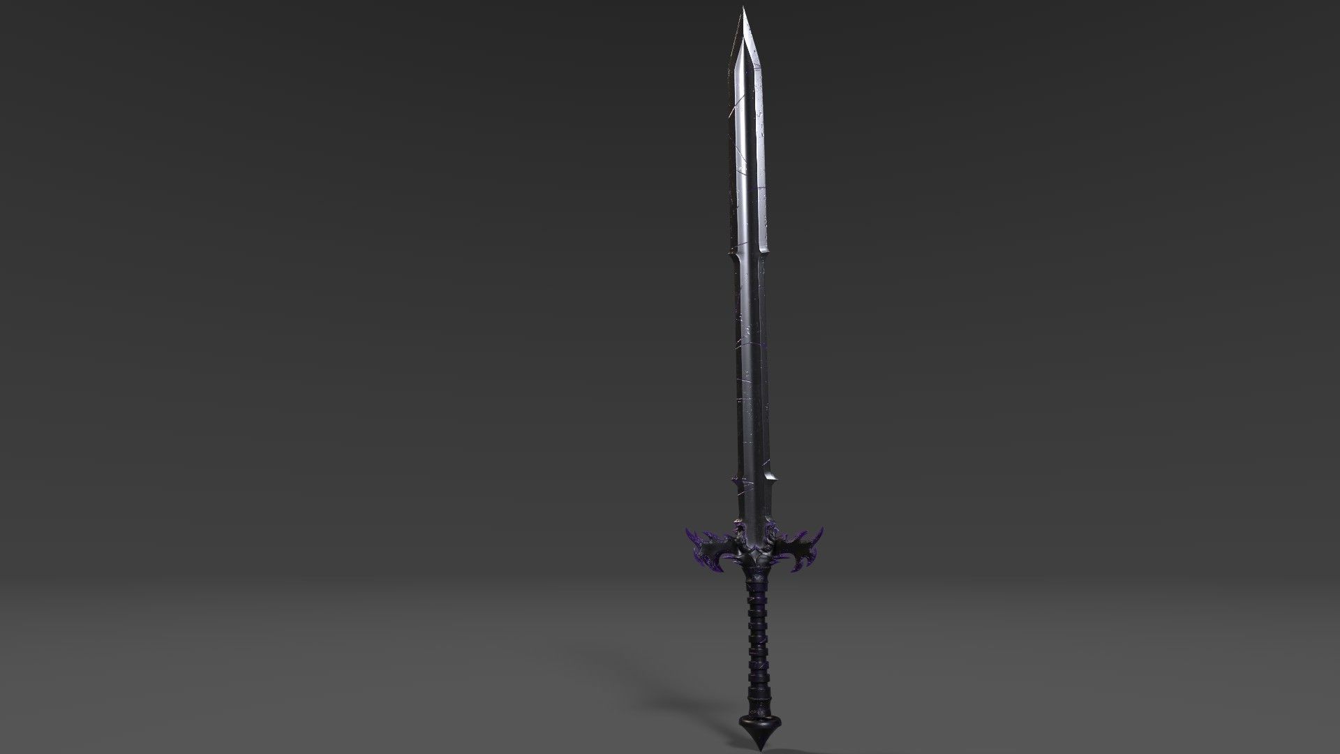 Game-ready Fantasy Magic Sword Low-poly 3D model_6