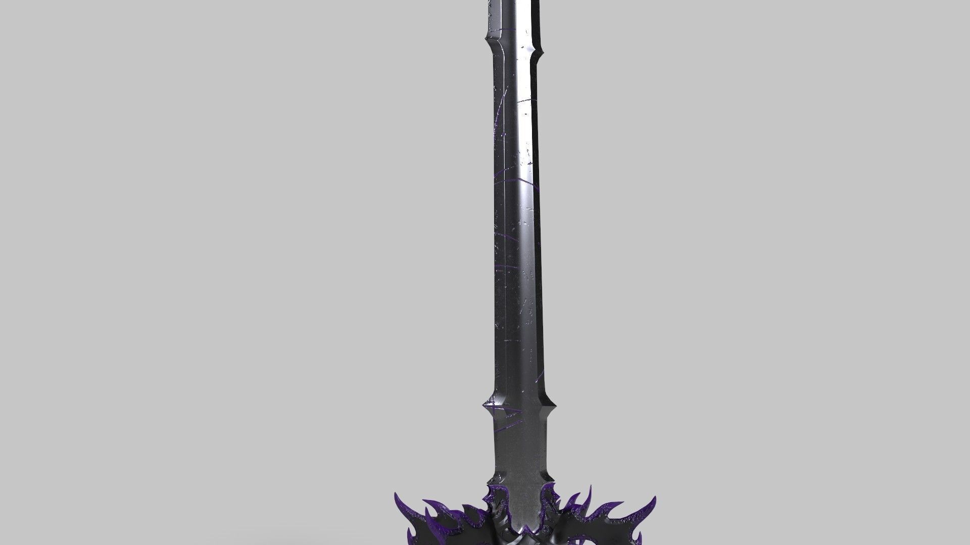 Game-ready Fantasy Magic Sword Low-poly 3D model_8