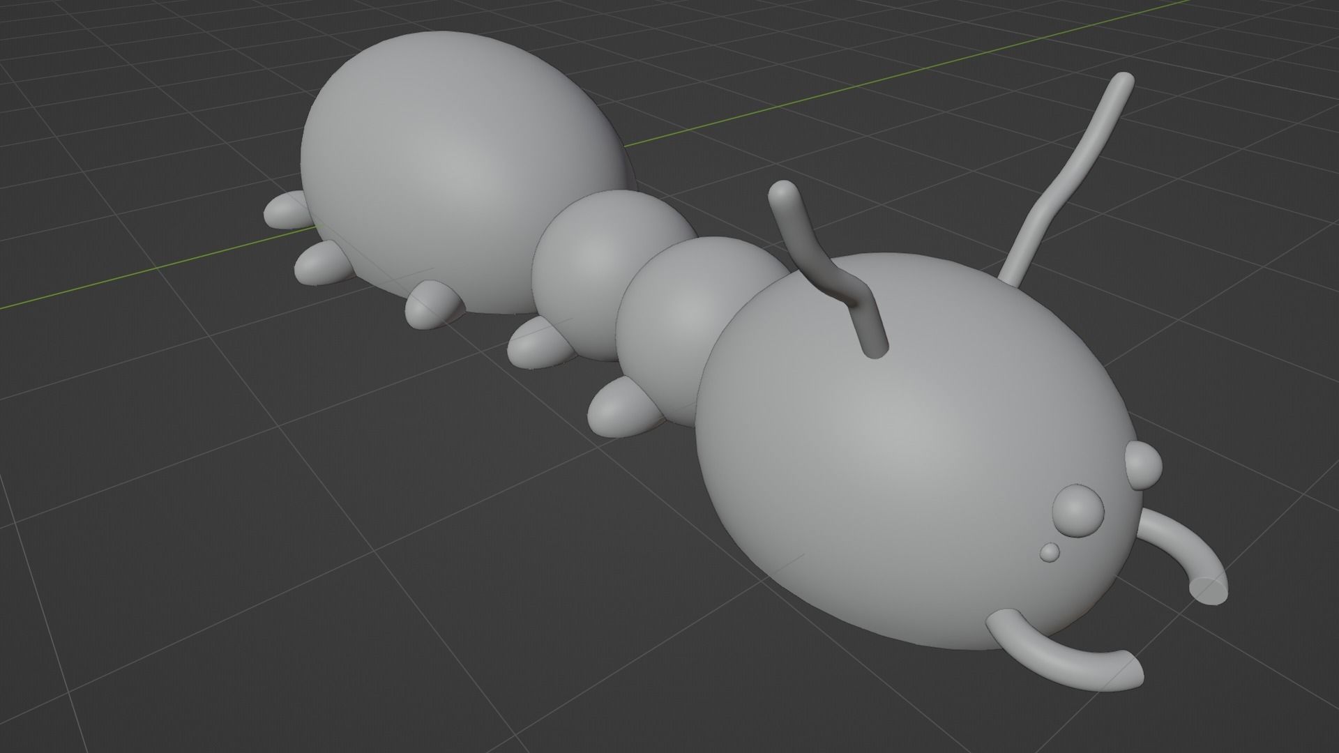 Cute ant 3D model_1