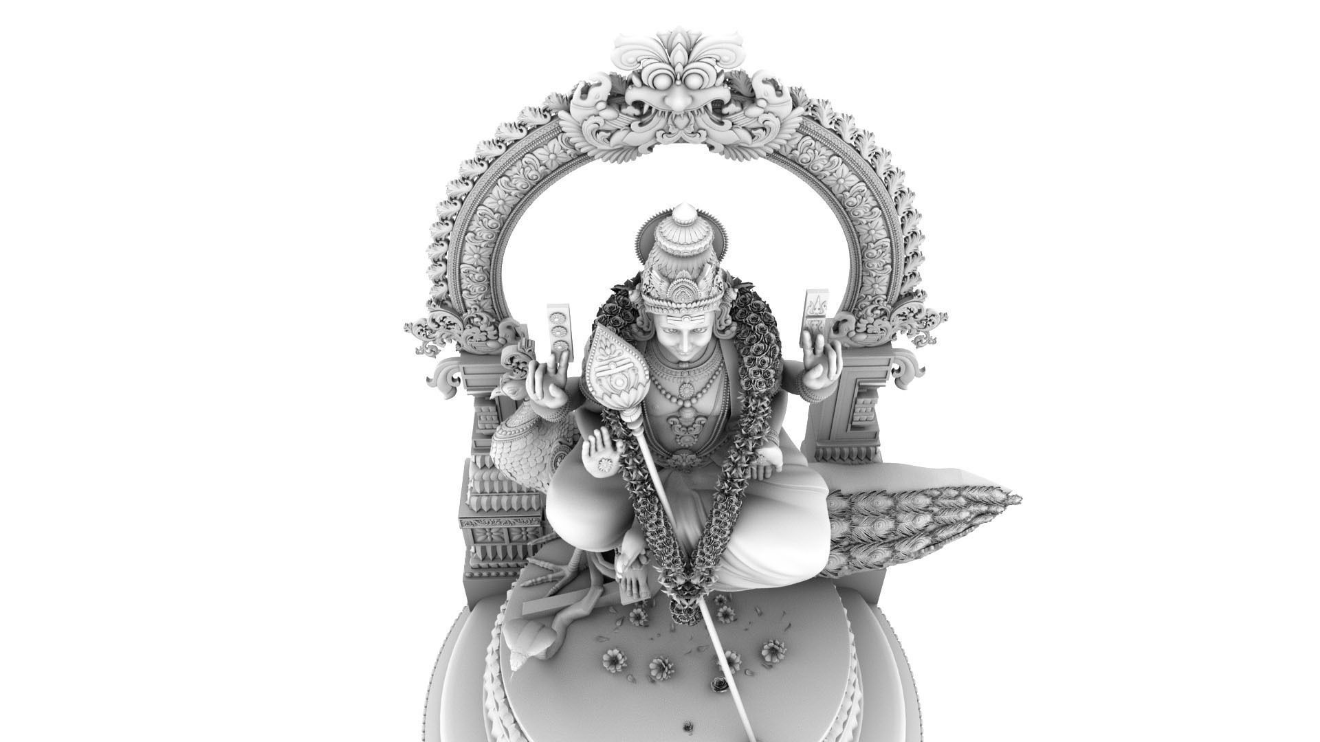 lord murugan muruga  3D model_9