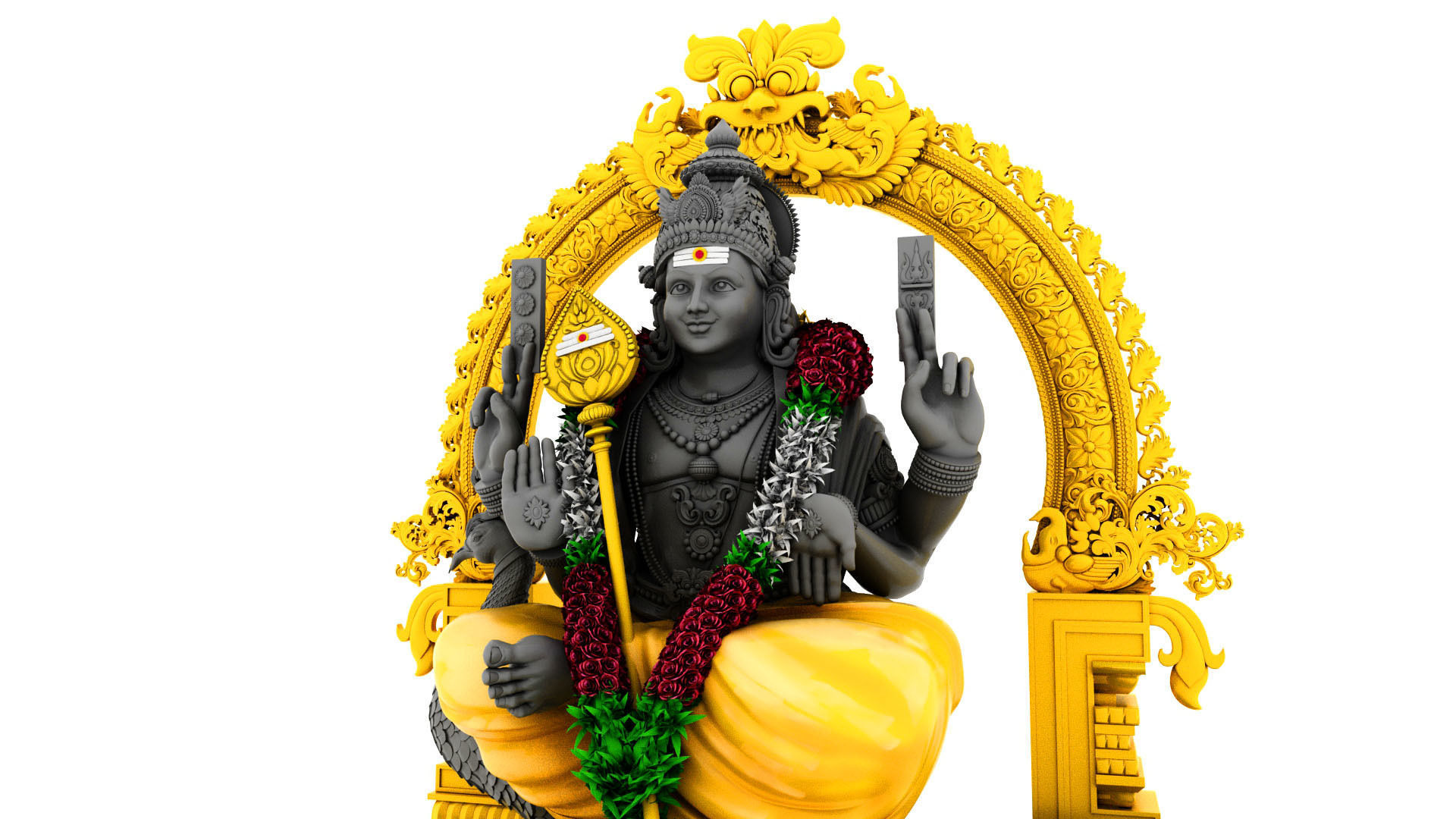 lord murugan muruga  3D model_1