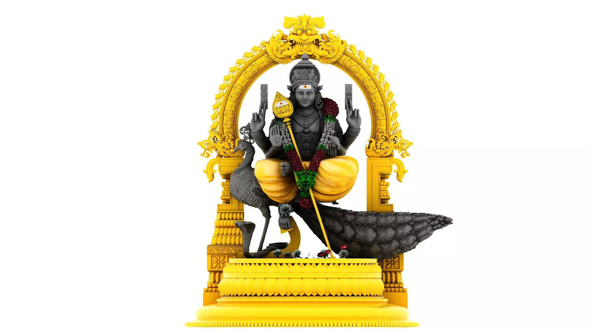 lord murugan muruga  3D model_0