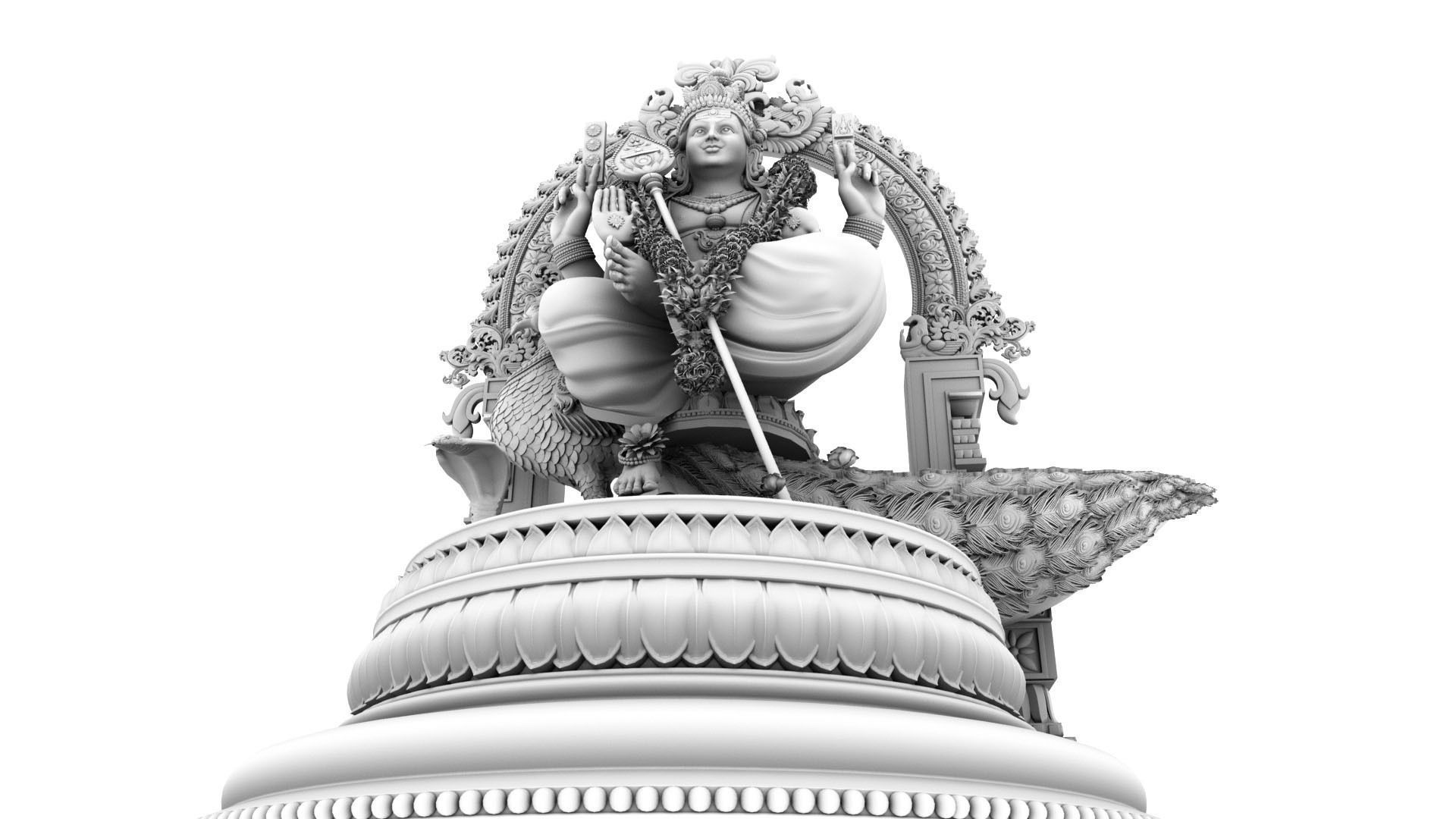 lord murugan muruga  3D model_17