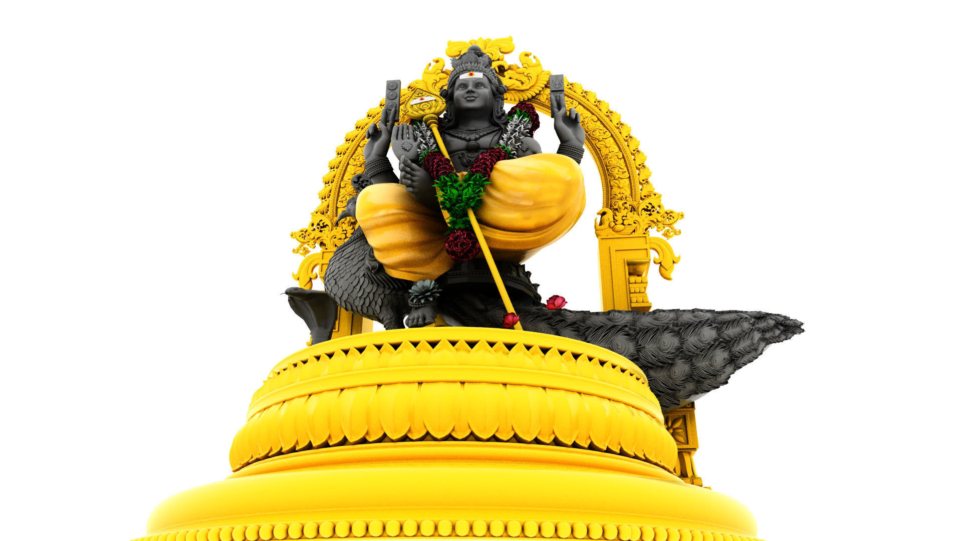 lord murugan muruga  3D model_7