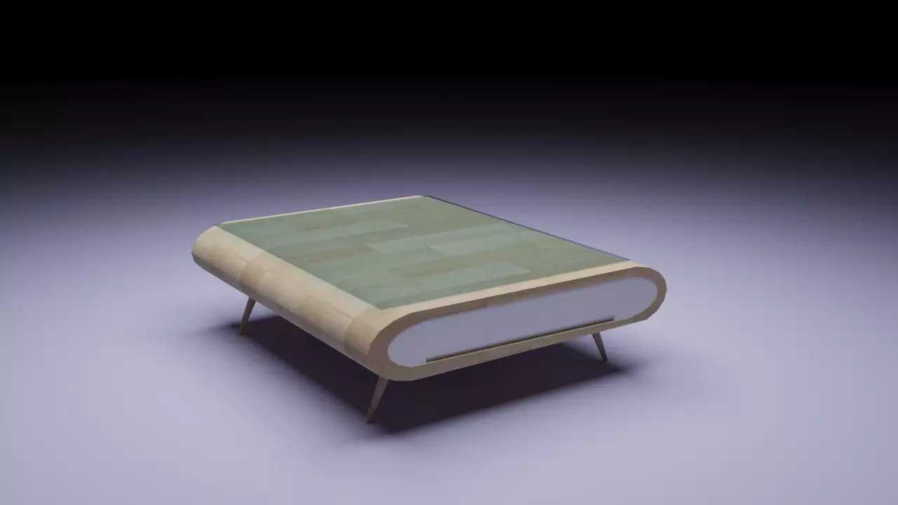 freeThe table in front of the sofa Free low-poly 3D model