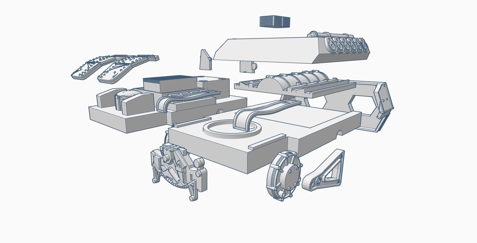 Empire Strikes Back  AT-ST 3D printable STUDIO SCALE 3D print model_16