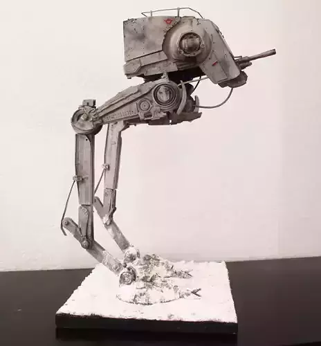 Empire Strikes Back  AT-ST 3D printable STUDIO SCALE 3D print model