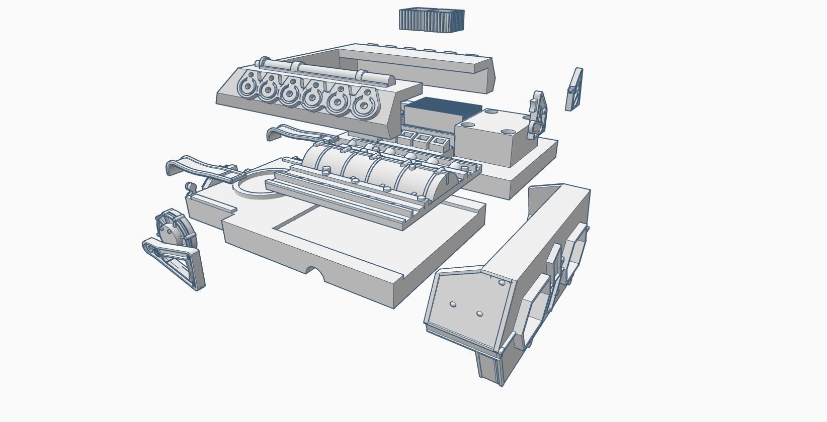 Empire Strikes Back  AT-ST 3D printable STUDIO SCALE 3D print model_15