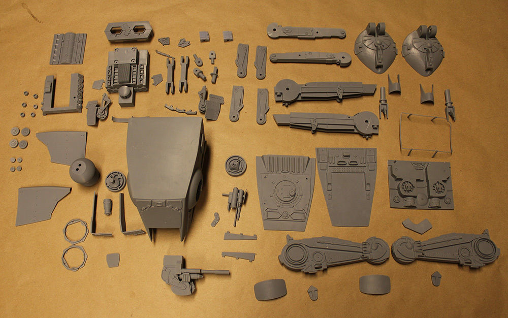 Empire Strikes Back  AT-ST 3D printable STUDIO SCALE 3D print model_5