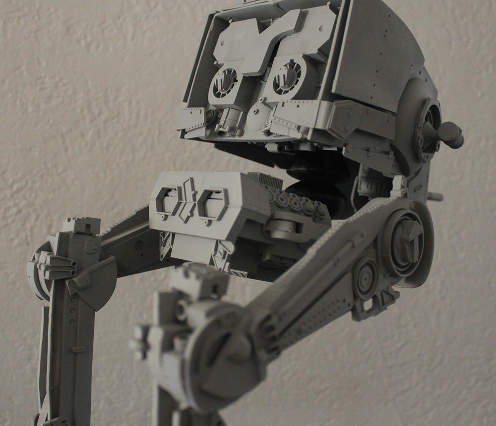 Empire Strikes Back  AT-ST 3D printable STUDIO SCALE 3D print model_9