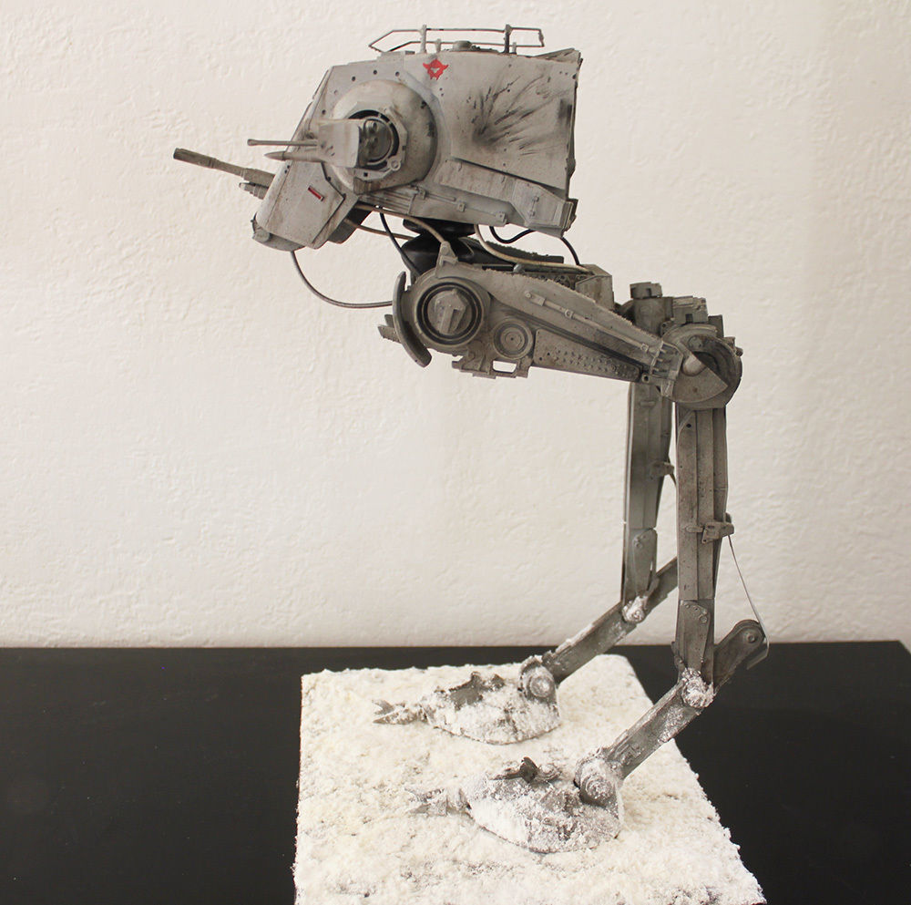 Empire Strikes Back  AT-ST 3D printable STUDIO SCALE 3D print model_25