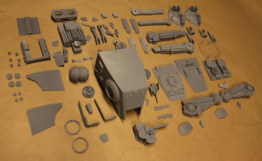 Empire Strikes Back  AT-ST 3D printable STUDIO SCALE 3D print model_6