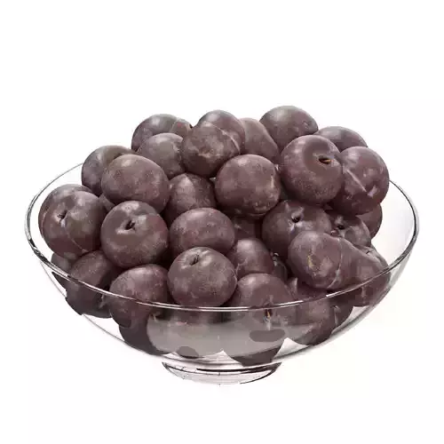 Glass footed fruit bowl set 23 3D model