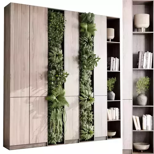 Vertical Wall Garden With cabinet furniture